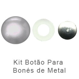 Kit Botao Metal para bones